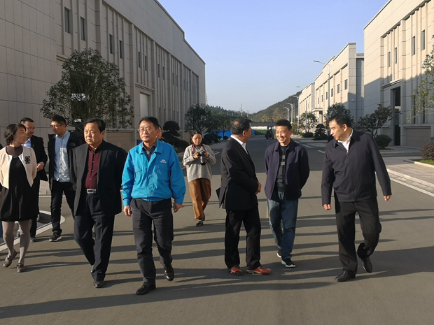 怀远县政协党组书记、主席郭长富带领该县政协考察团一行来皖南电机考察