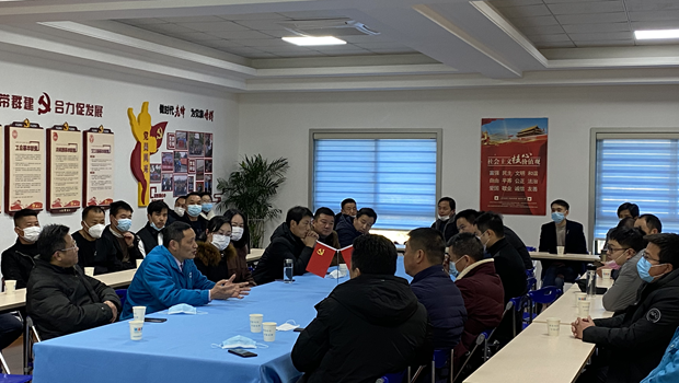 泾县云岭镇19家重点企业的负责人到威能电机公司开展学习交流活动